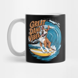 The Wave Rider Great Dane Dog Surfing Mug